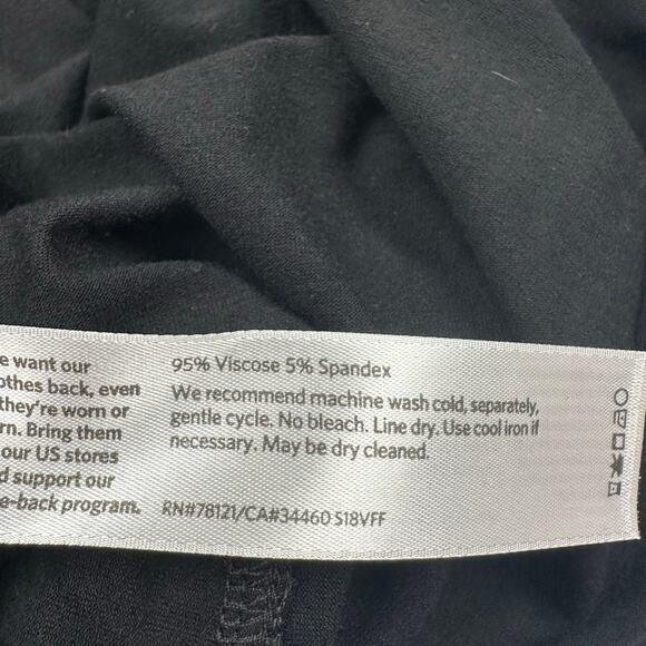 Eileen Fisher Jumpsuit Women Extra Small Black Short Sleeve Pant Stretch Neutral - Picture 7 of 12